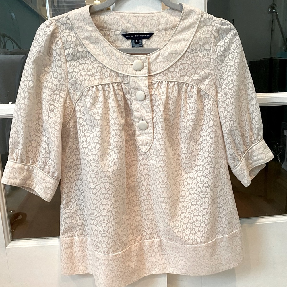 FRENCH CONNECTION peasant top